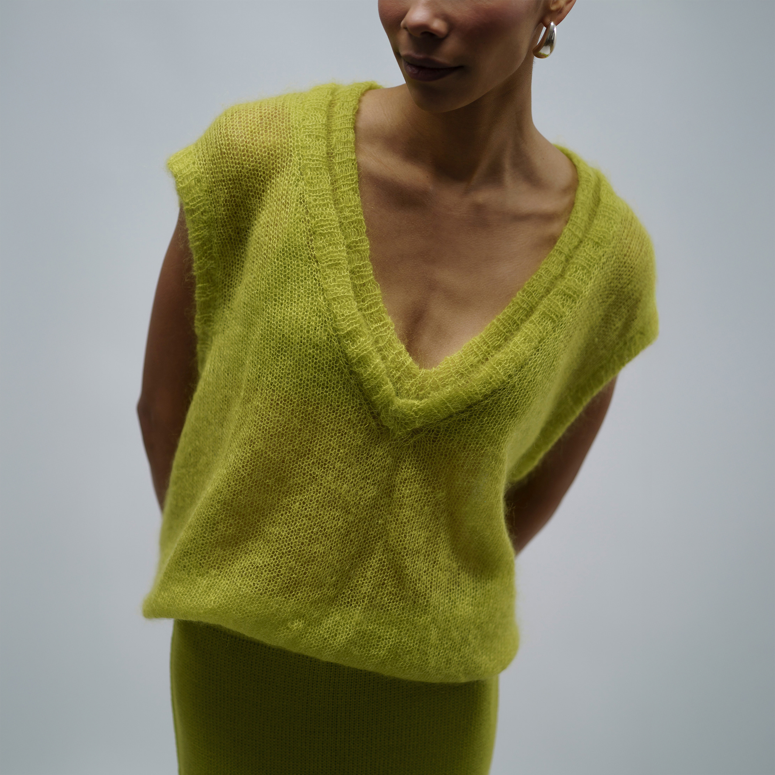 Double V-Neck Vest